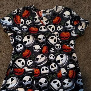 Nightmare before Christmas & pumpkin scrub tops